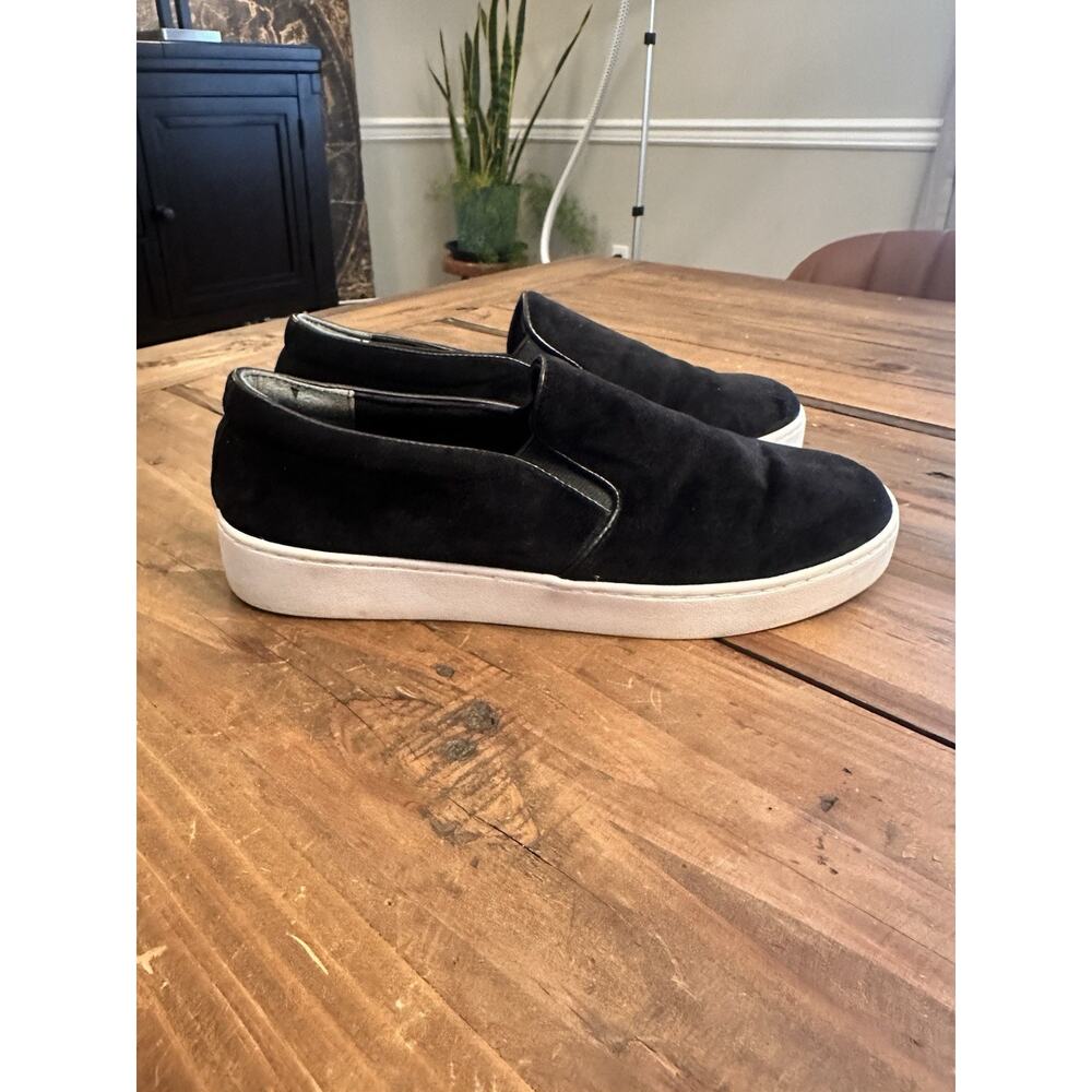 Vionic Splendid Midi Holiday Black Velvet Slip On Sneakers Size 7 Loafers Shoes - Picture 3 of 7